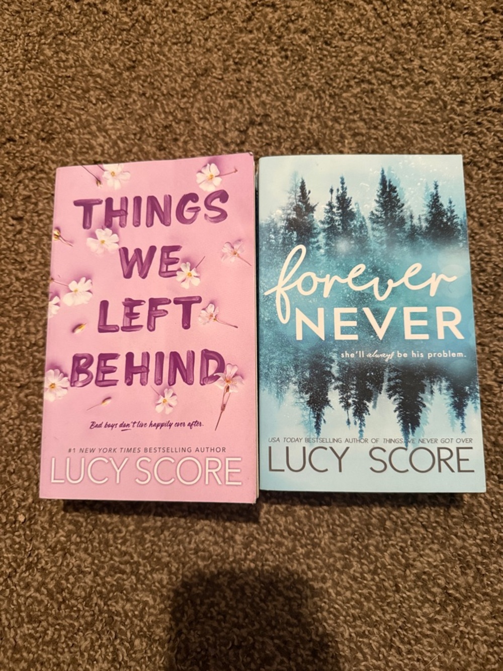 Lucy Score Paperback Book Set - Pink & Teal Covers